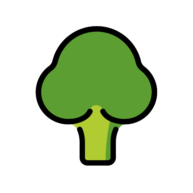broccoli transparent PNG icon, color version, 618 by 618 pixels