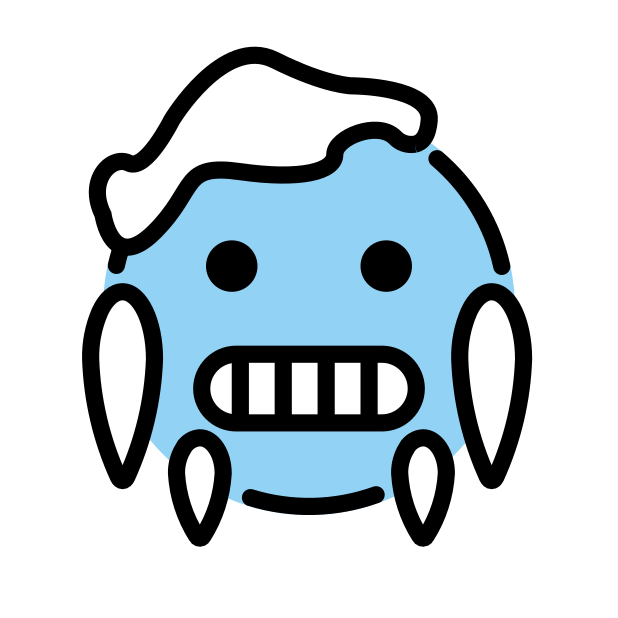 cold face transparent PNG icon, color version, 618 by 618 pixels