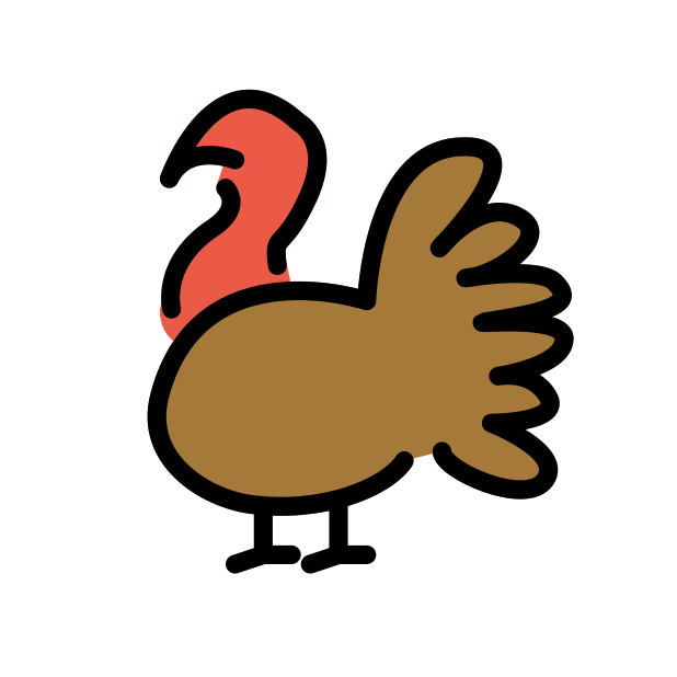 turkey transparent PNG icon, color version, 618 by 618 pixels