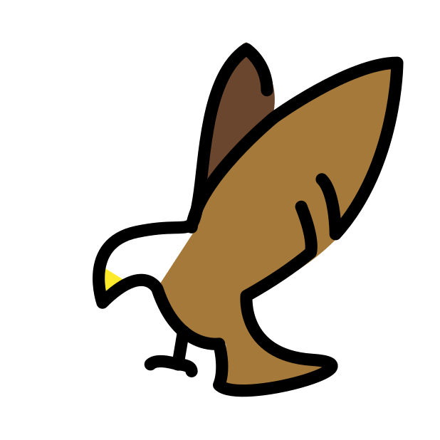 eagle transparent PNG icon, color version, 618 by 618 pixels