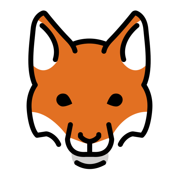 fox transparent PNG icon, color version, 618 by 618 pixels