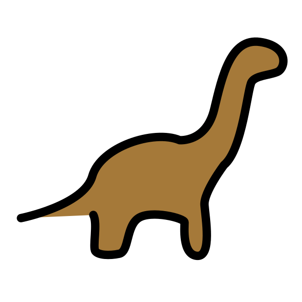 sauropod transparent PNG icon, color version, 618 by 618 pixels