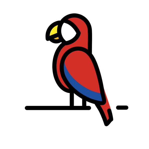 parrot transparent PNG icon, color version, 618 by 618 pixels