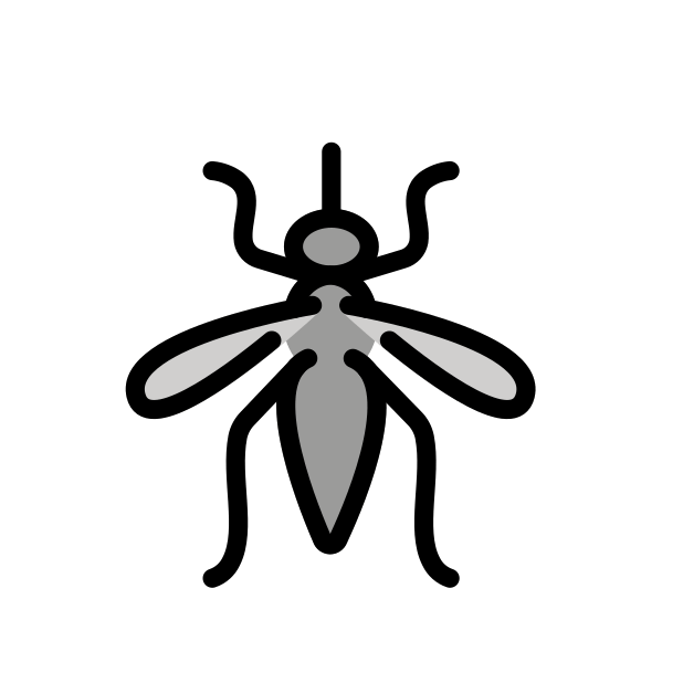 mosquito transparent PNG icon, color version, 618 by 618 pixels