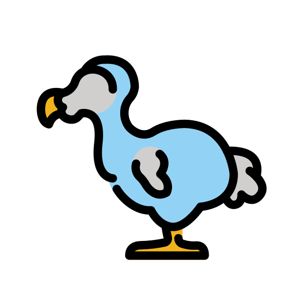 dodo transparent PNG icon, color version, 618 by 618 pixels