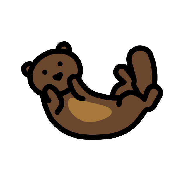 otter transparent PNG icon, color version, 618 by 618 pixels