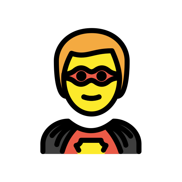 man superhero transparent PNG icon, color version, 618 by 618 pixels