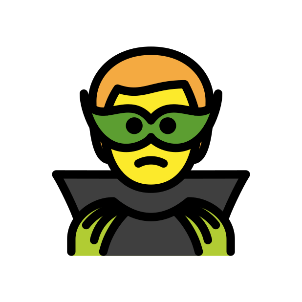 man supervillain transparent PNG icon, color version, 618 by 618 pixels