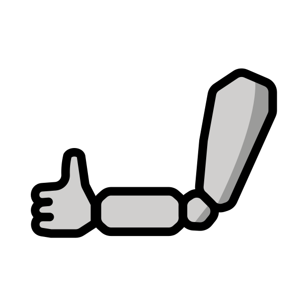 mechanical arm transparent PNG icon, color version, 618 by 618 pixels
