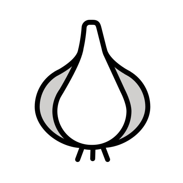 garlic transparent PNG icon, color version, 618 by 618 pixels