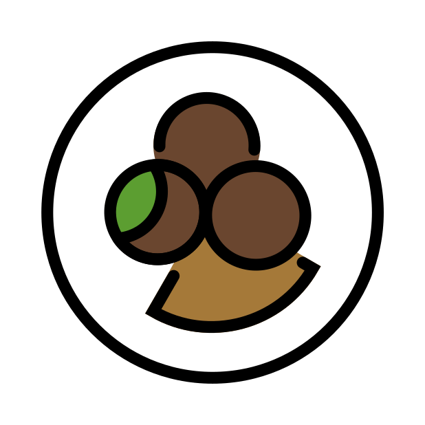 falafel transparent PNG icon, color version, 618 by 618 pixels