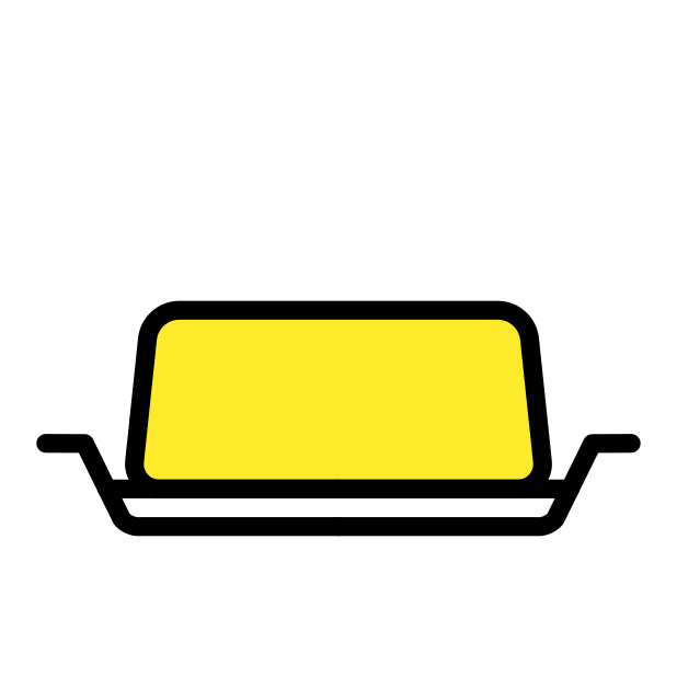 butter transparent PNG icon, color version, 618 by 618 pixels