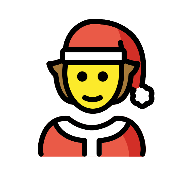 Mx Claus transparent PNG icon, color version, 618 by 618 pixels