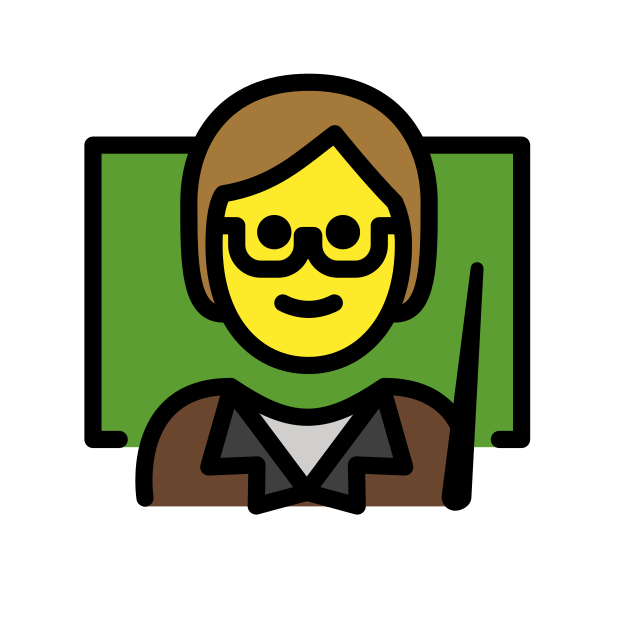 teacher transparent PNG icon, color version, 618 by 618 pixels