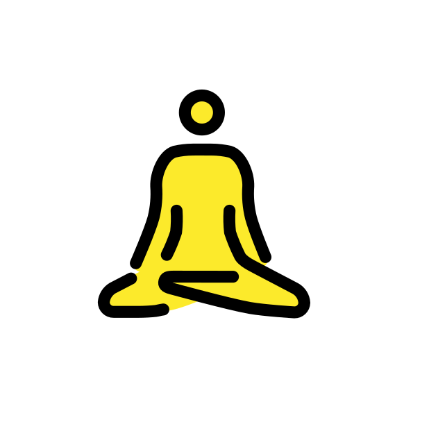 man in lotus position transparent PNG icon, color version, 618 by 618 pixels