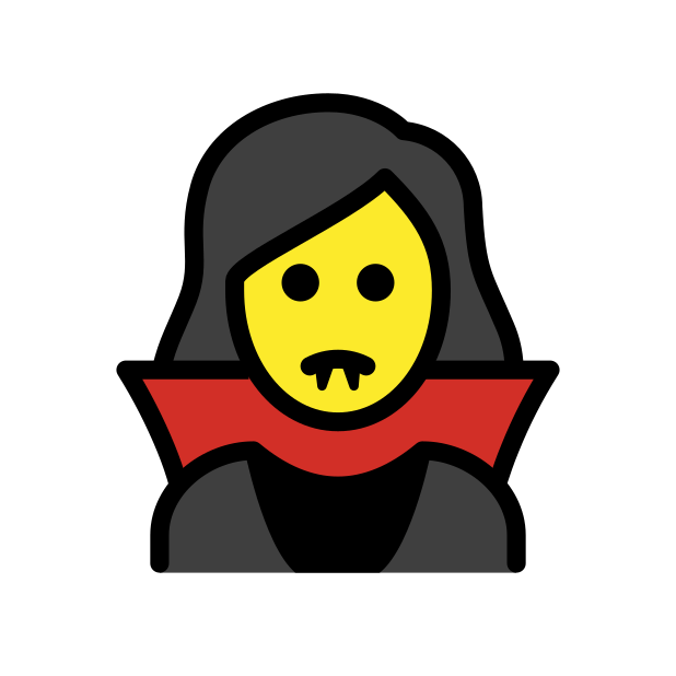 woman vampire transparent PNG icon, color version, 618 by 618 pixels