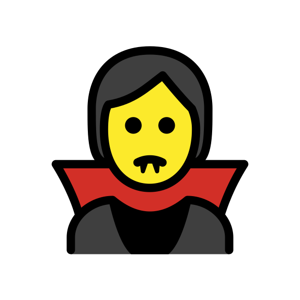 vampire transparent PNG icon, color version, 618 by 618 pixels
