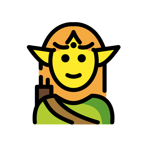 elf transparent PNG icon, color version, 618 by 618 pixels