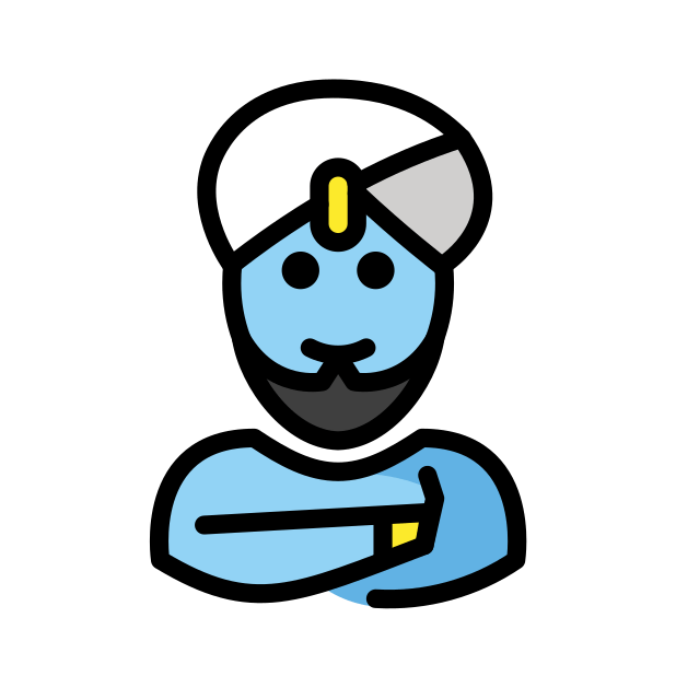 man genie transparent PNG icon, color version, 618 by 618 pixels