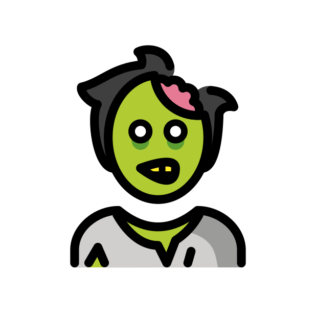 man zombie transparent PNG icon, color version, 618 by 618 pixels