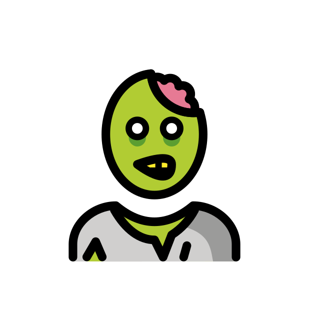zombie transparent PNG icon, color version, 618 by 618 pixels