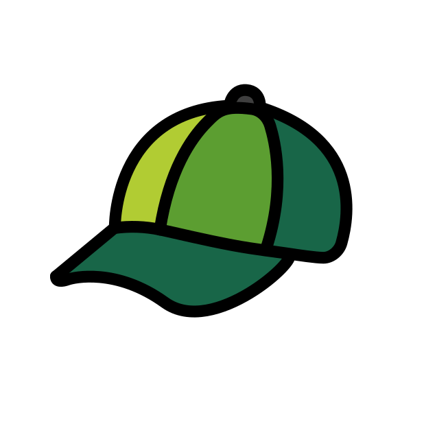 billed cap transparent PNG icon, color version, 618 by 618 pixels