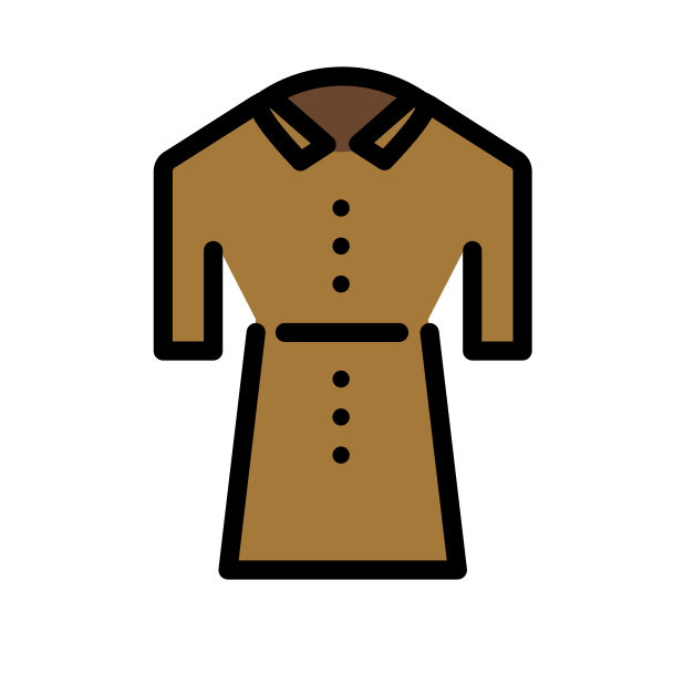coat transparent PNG icon, color version, 618 by 618 pixels