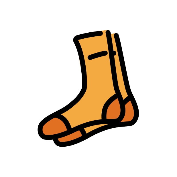 socks transparent PNG icon, color version, 618 by 618 pixels
