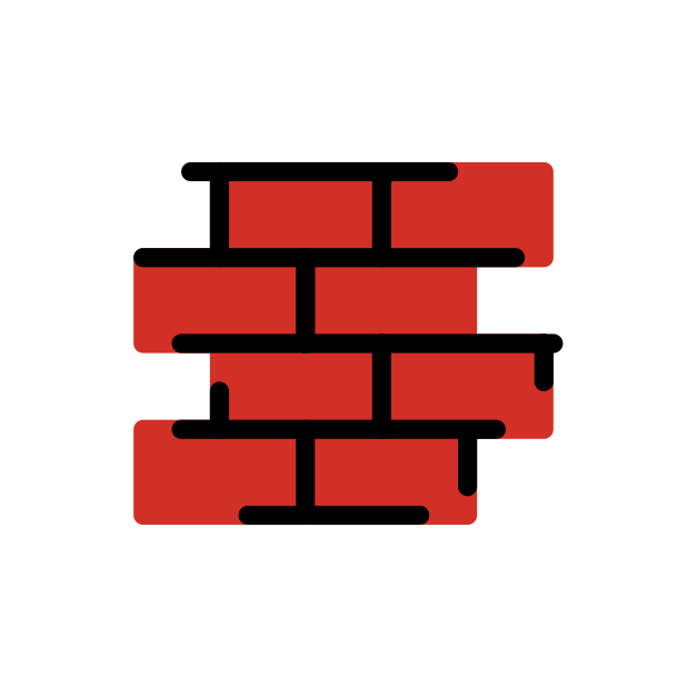 brick transparent PNG icon, color version, 618 by 618 pixels