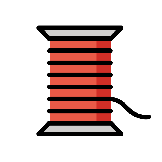 thread transparent PNG icon, color version, 618 by 618 pixels
