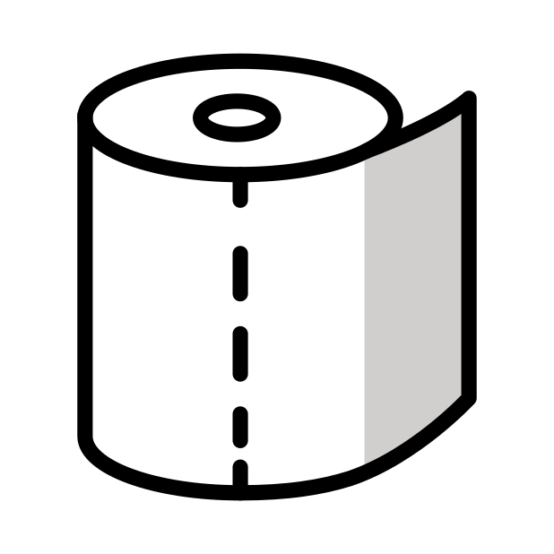 roll of paper transparent PNG icon, color version, 618 by 618 pixels