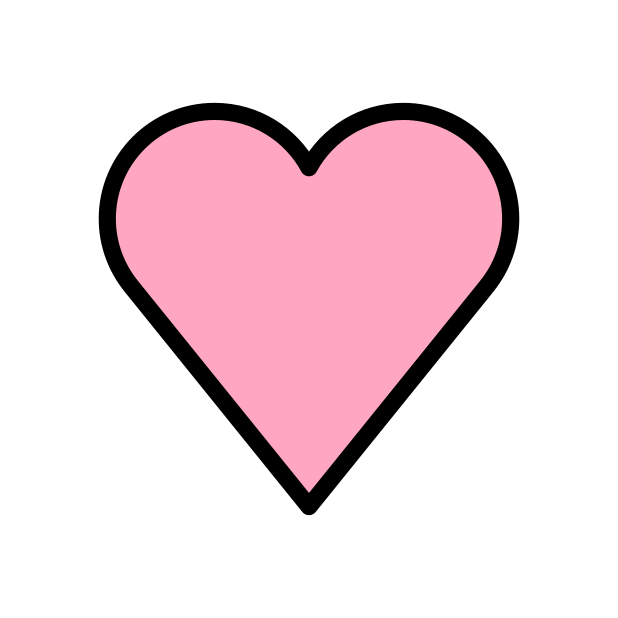 pink heart transparent PNG icon, color version, 618 by 618 pixels