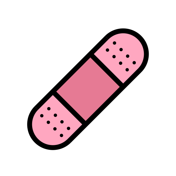 adhesive bandage transparent PNG icon, color version, 618 by 618 pixels