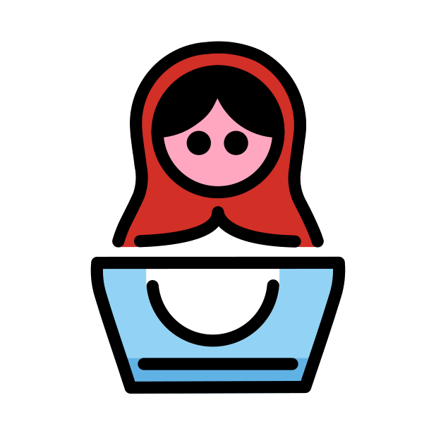 nesting dolls transparent PNG icon, color version, 618 by 618 pixels