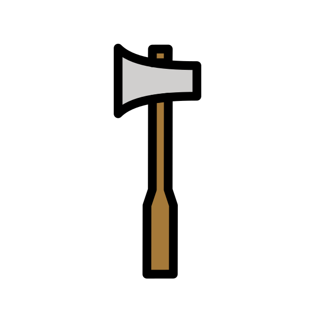 axe transparent PNG icon, color version, 618 by 618 pixels