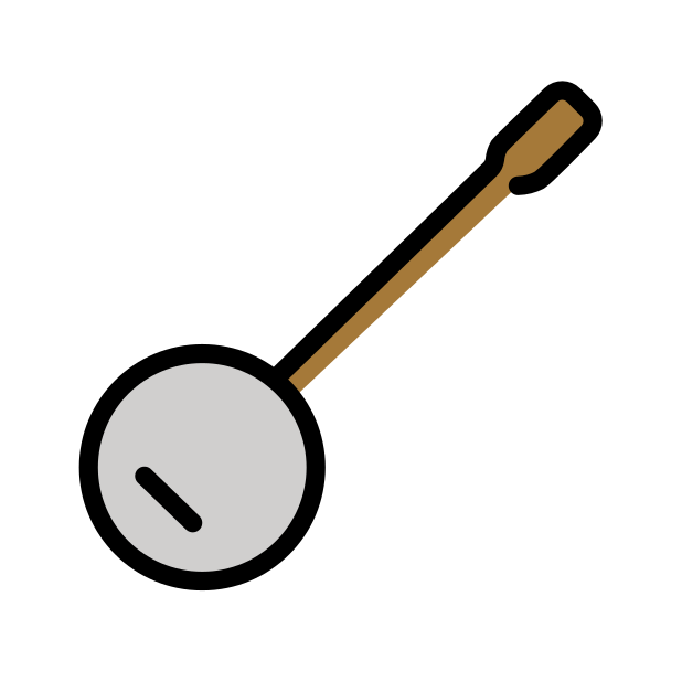 banjo transparent PNG icon, color version, 618 by 618 pixels