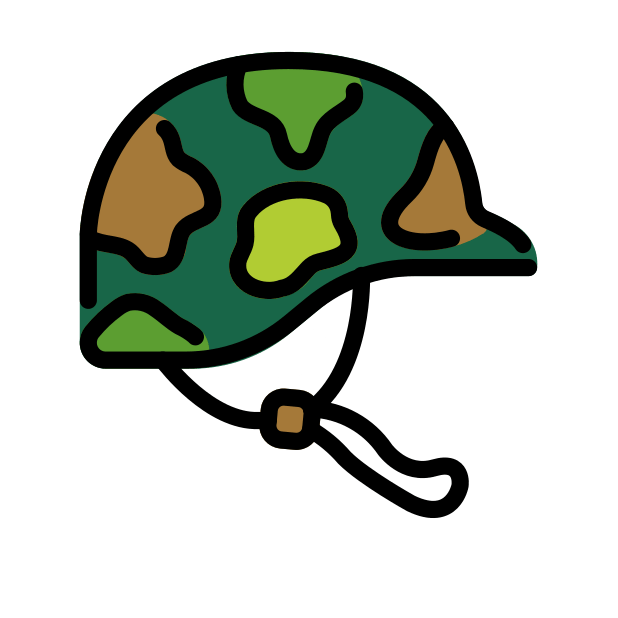 military helmet transparent PNG icon, color version, 618 by 618 pixels