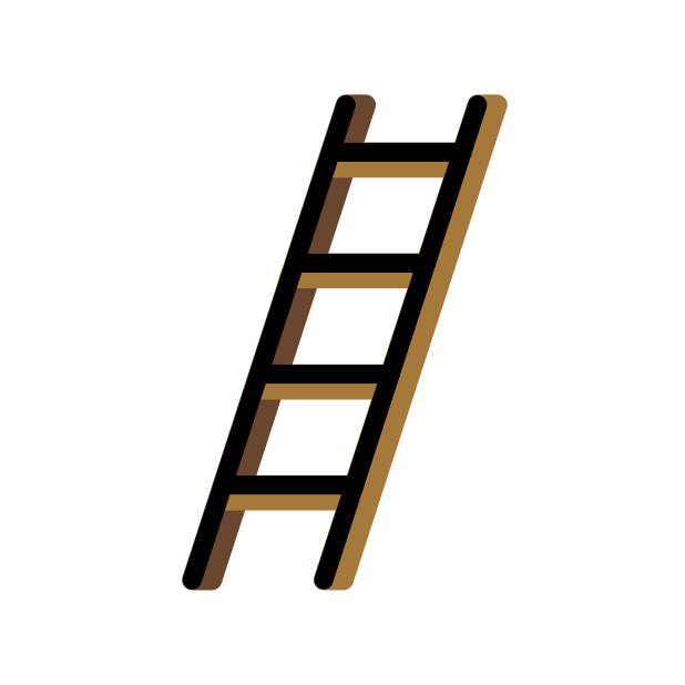 ladder transparent PNG icon, color version, 618 by 618 pixels