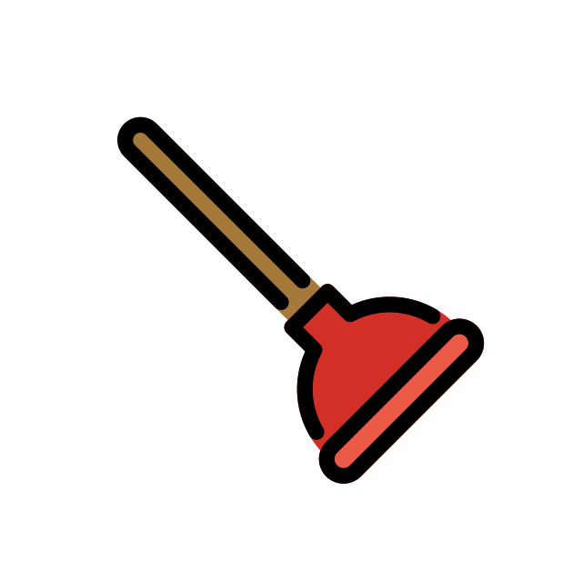 plunger transparent PNG icon, color version, 618 by 618 pixels