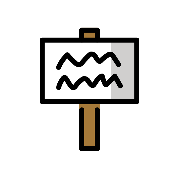 placard transparent PNG icon, color version, 618 by 618 pixels