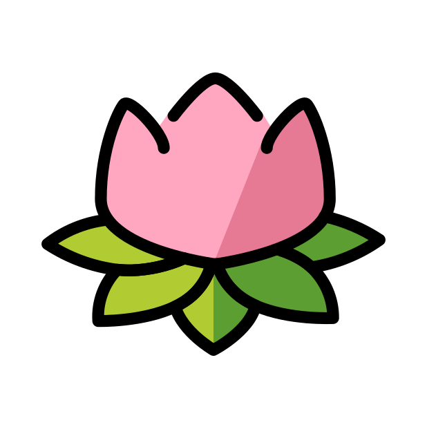 lotus transparent PNG icon, color version, 618 by 618 pixels