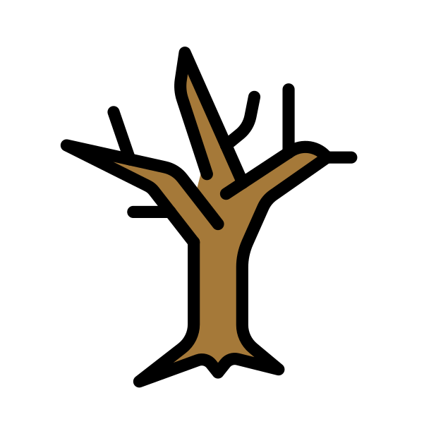 leafless tree transparent PNG icon, color version, 618 by 618 pixels