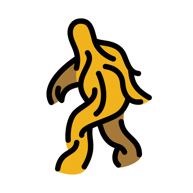 hairy creature transparent PNG icon, color version, 618 by 618 pixels