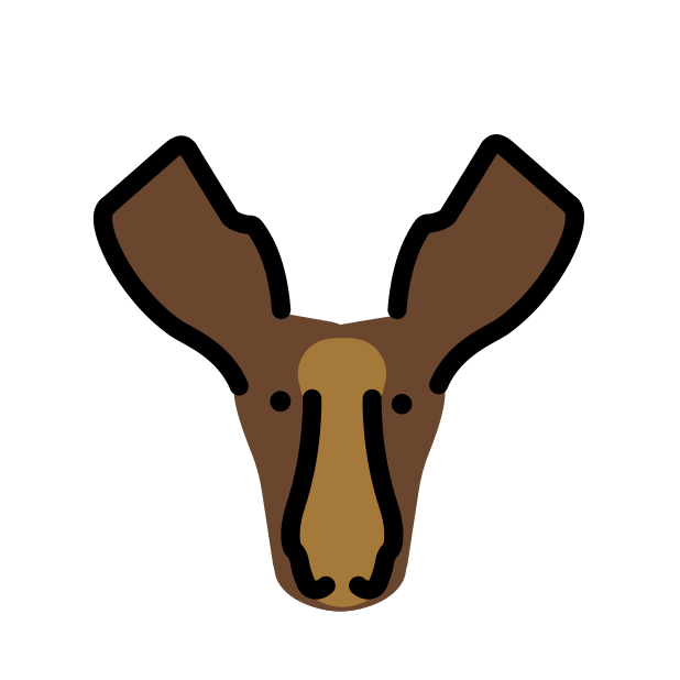 moose transparent PNG icon, color version, 618 by 618 pixels