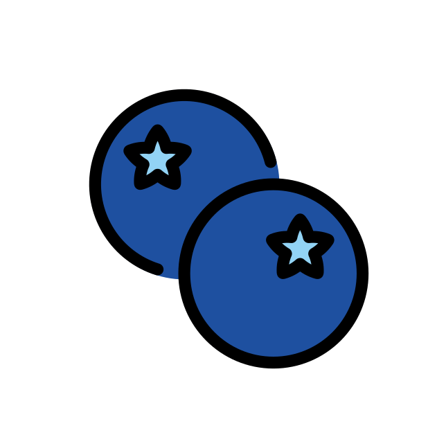 blueberries transparent PNG icon, color version, 618 by 618 pixels