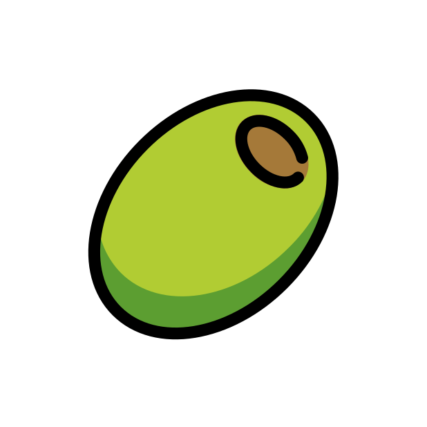 olive transparent PNG icon, color version, 618 by 618 pixels