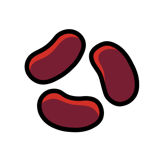 beans transparent PNG icon, color version, 618 by 618 pixels