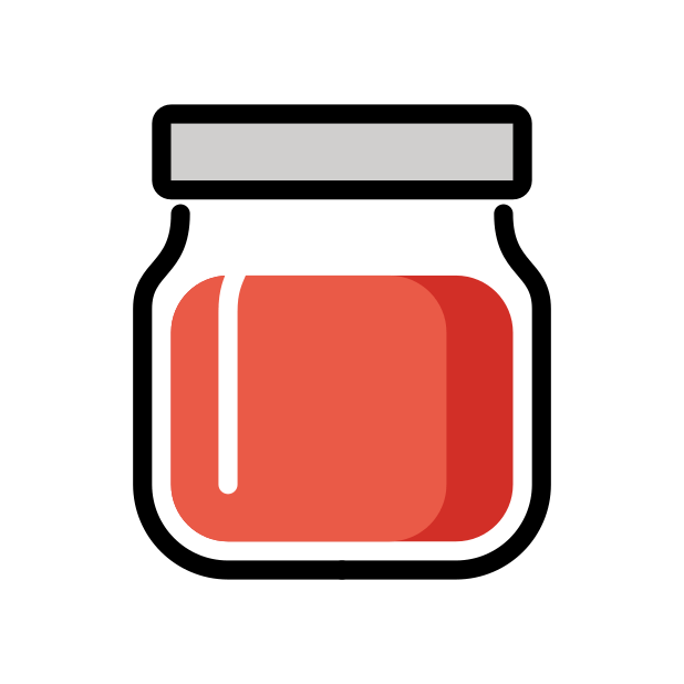 jar with red content transparent PNG icon, color version, 618 by 618 pixels