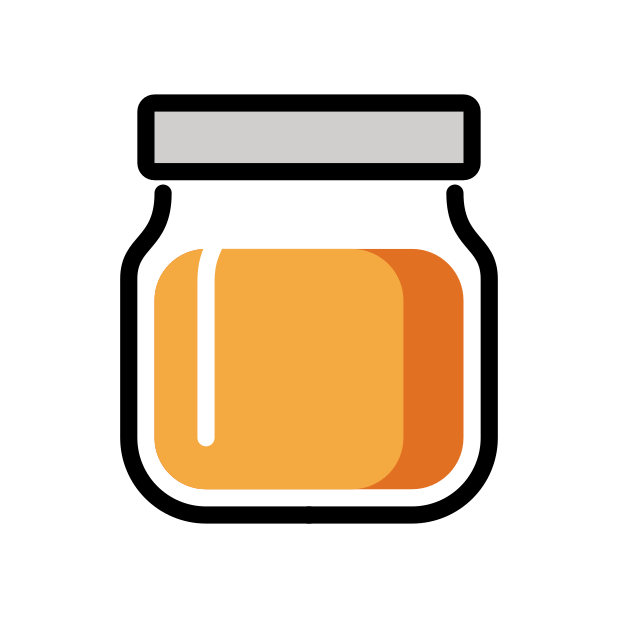 jar with orange content transparent PNG icon, color version, 618 by 618 pixels