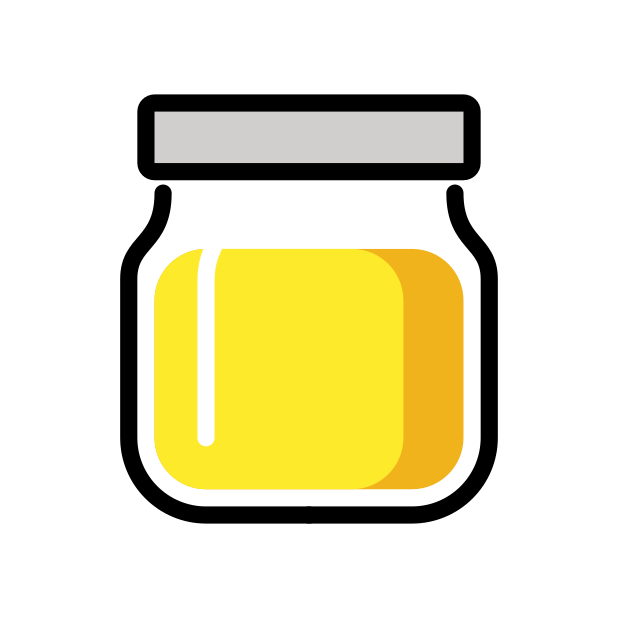 jar with yellow content transparent PNG icon, color version, 618 by 618 pixels